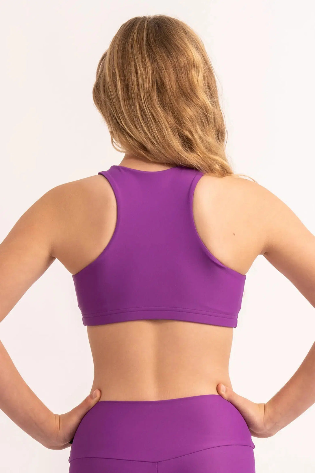 Purple Performance - Kids Crop Top-Activewear-Exoticathletica