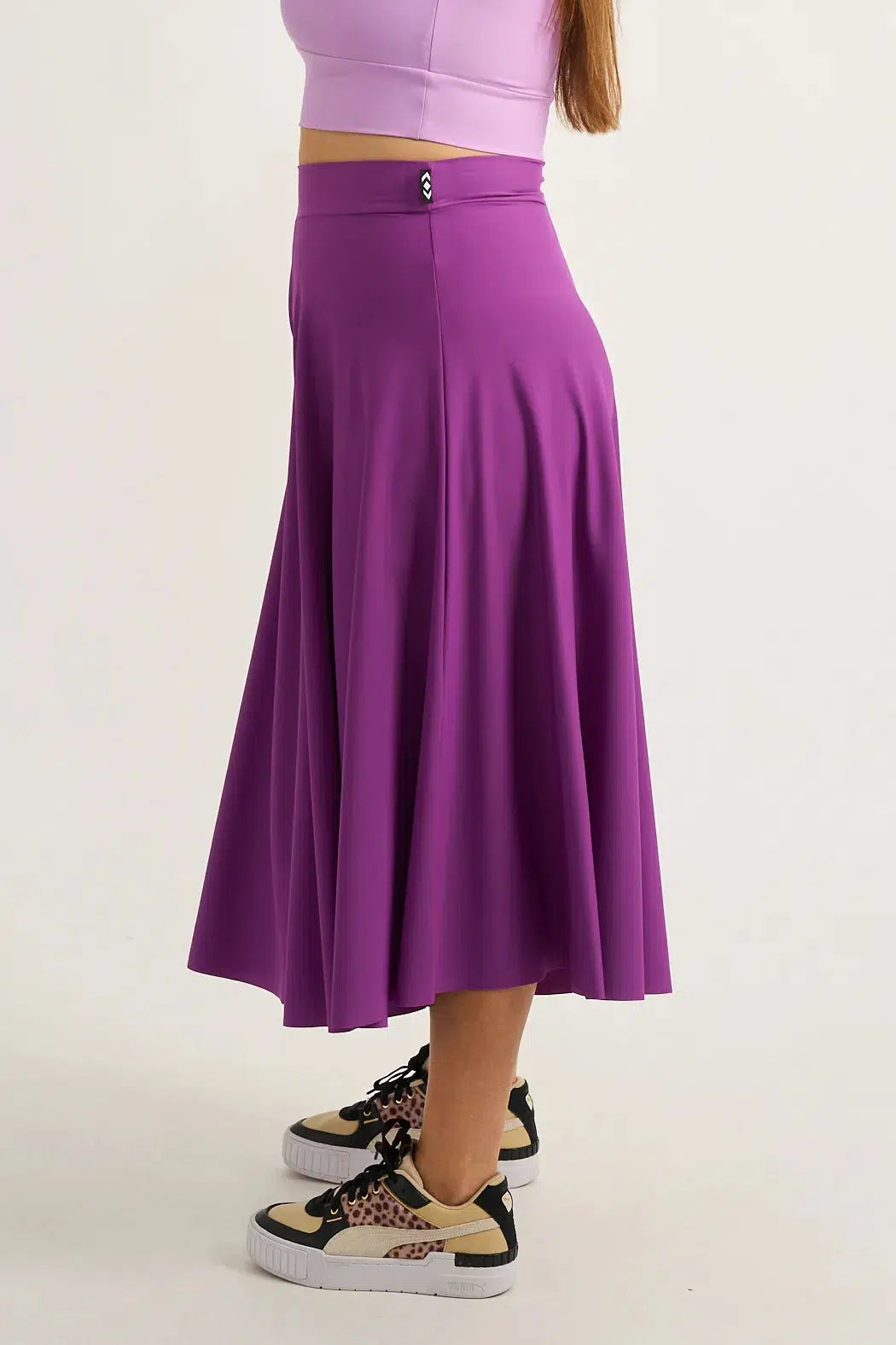 Purple Silky - Palazzo Culotte-Activewear-Exoticathletica