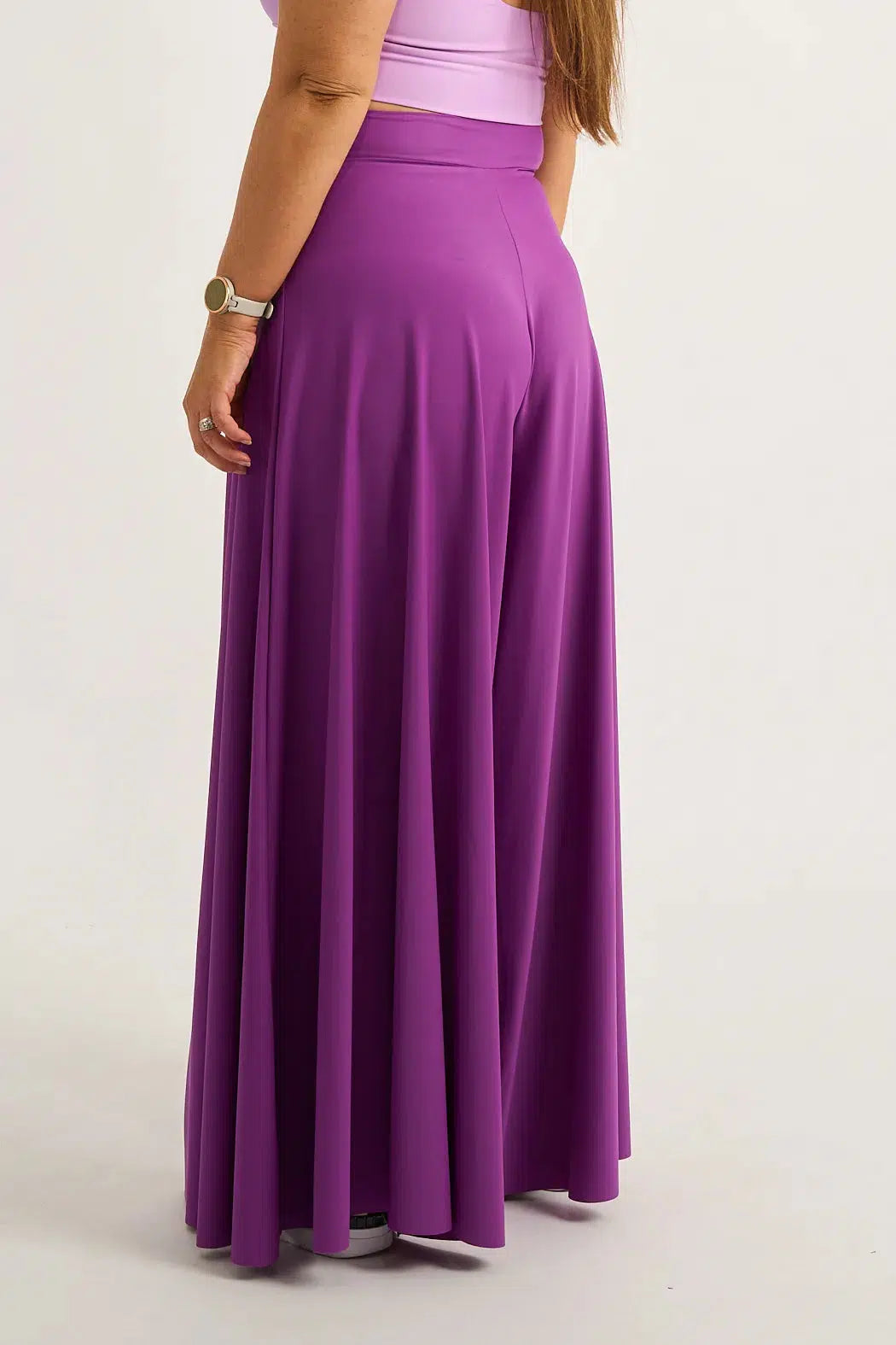 Purple Silky - Palazzo Pant-Activewear-Exoticathletica