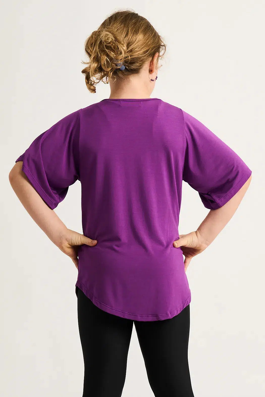 Purple Slinky To Touch - Kids Boyfriend Tee-Activewear-Exoticathletica