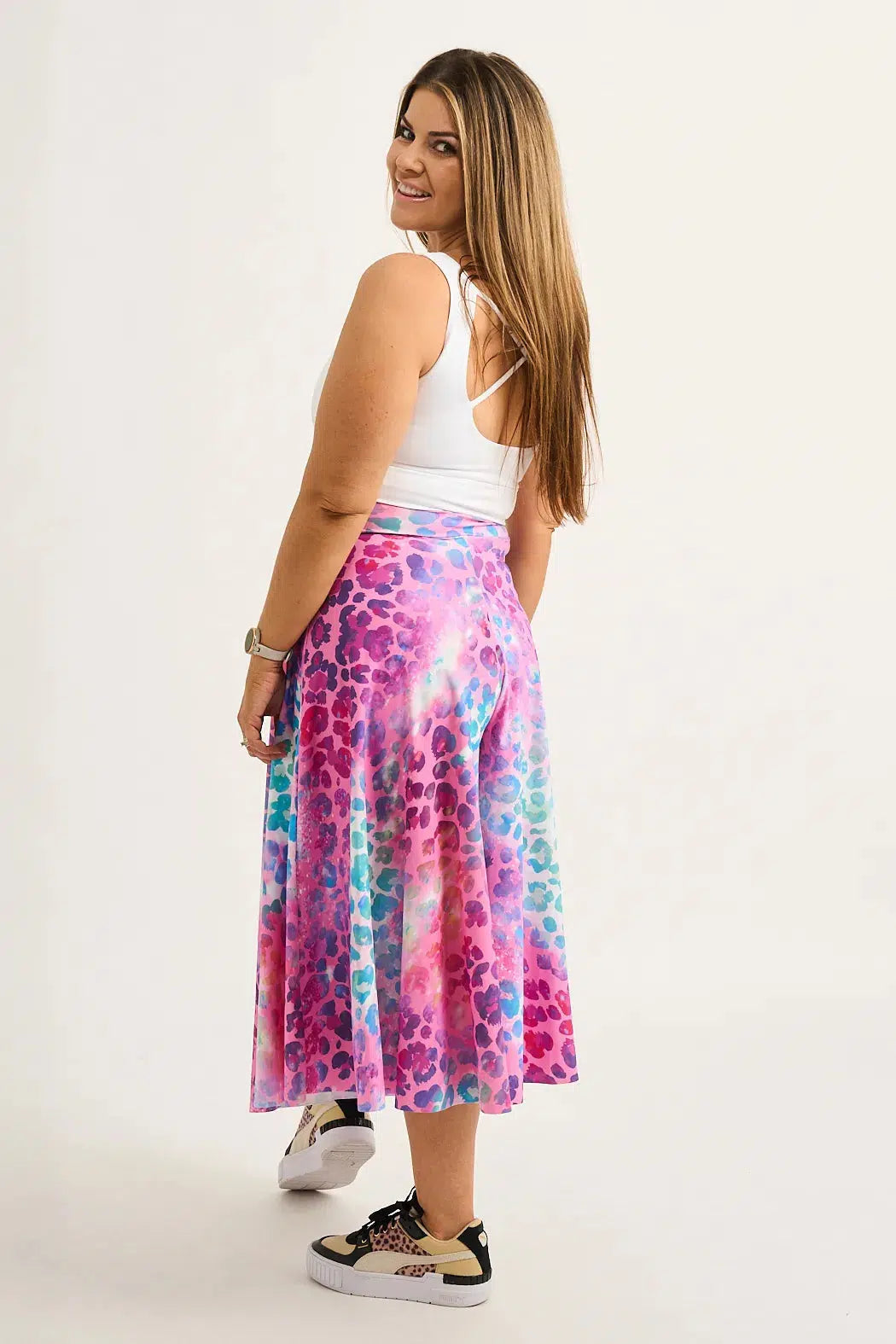 Rainbow Jag Silky - Palazzo Culotte-Activewear-Exoticathletica