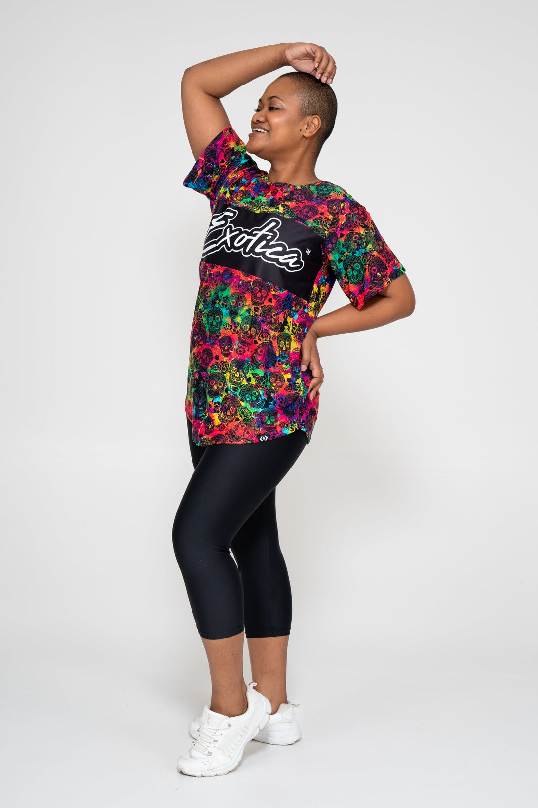 Rainbow Killer Bball Mesh - Exotica Boyfriend Tee-Activewear-Exoticathletica