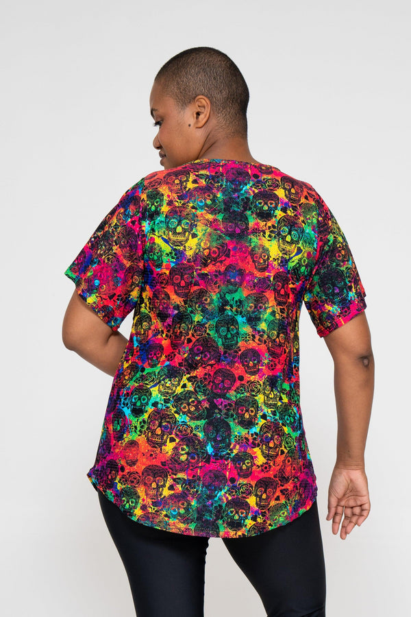 Rainbow Killer Bball Mesh - Exotica Boyfriend Tee-Activewear-Exoticathletica