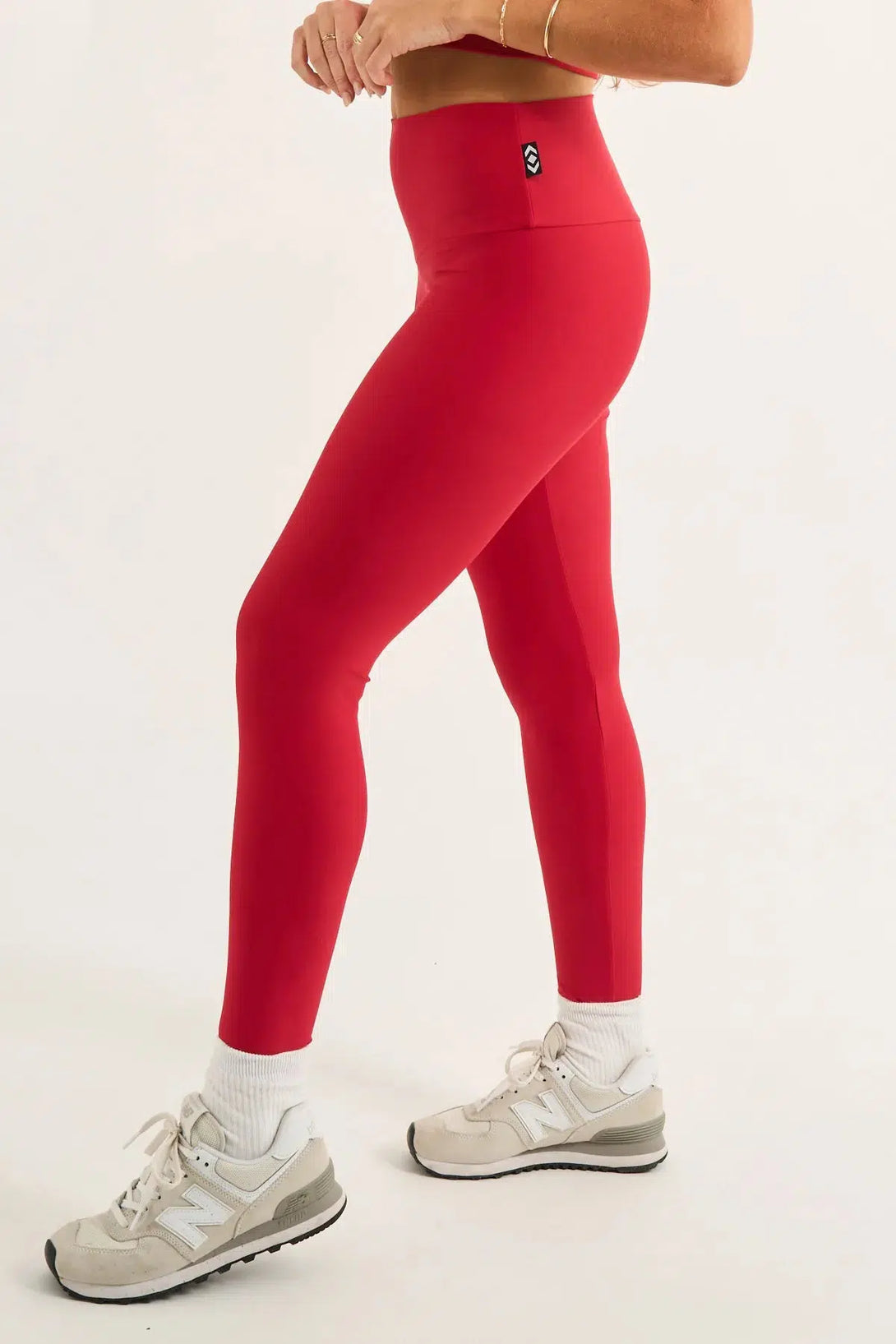 Red Performance - High Waisted Leggings-Activewear-Exoticathletica