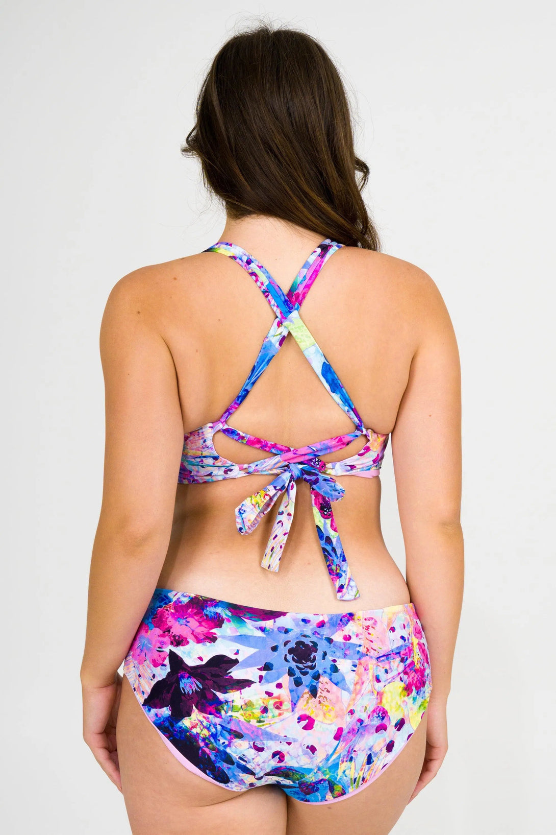 Silky Cross Over Bikini Top - Blessings-Activewear-Exoticathletica