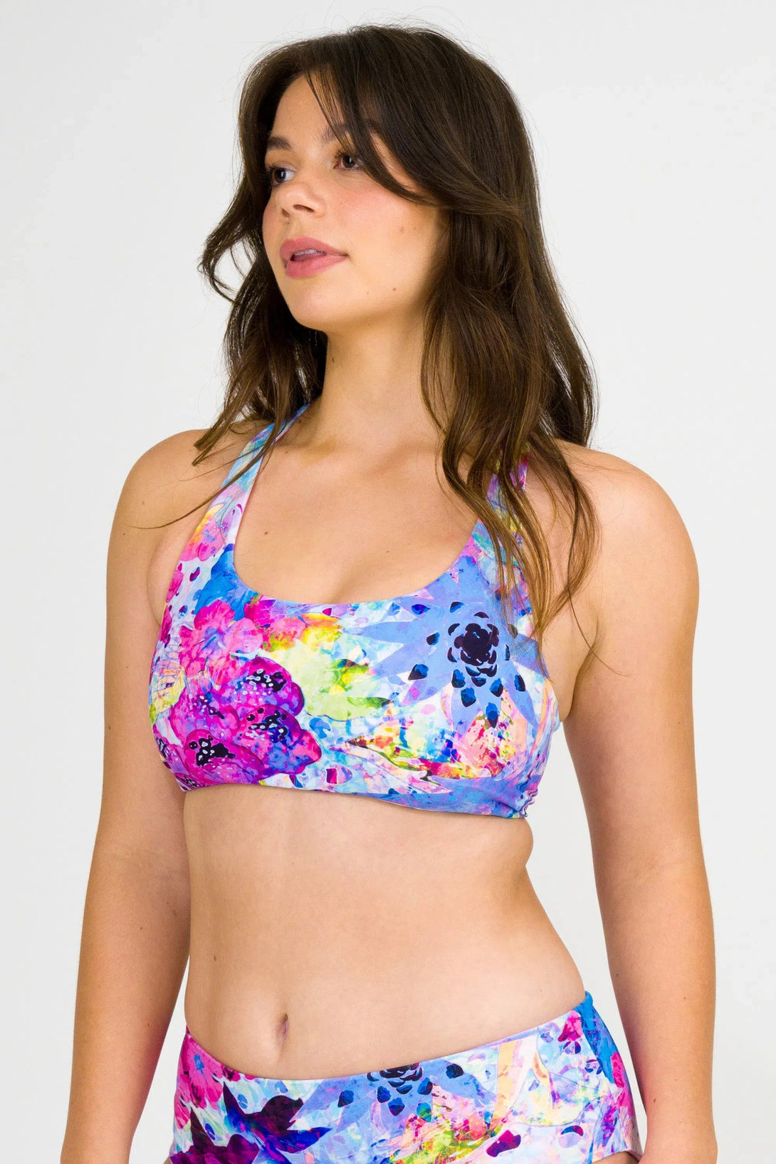 Silky Cross Over Bikini Top - Blessings-Activewear-Exoticathletica