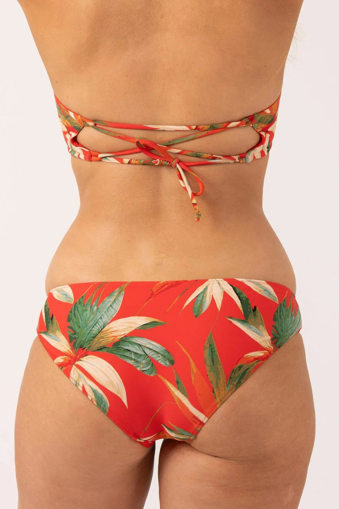 Silky Hipster Bikini Bottom - Flame Tropico-Activewear-Exoticathletica