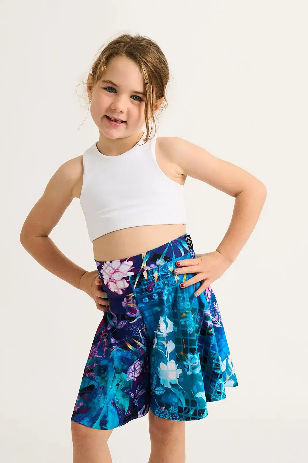 Silky Kids Basketball Palazzo Short - Mermaid Mafia-Activewear-Exoticathletica