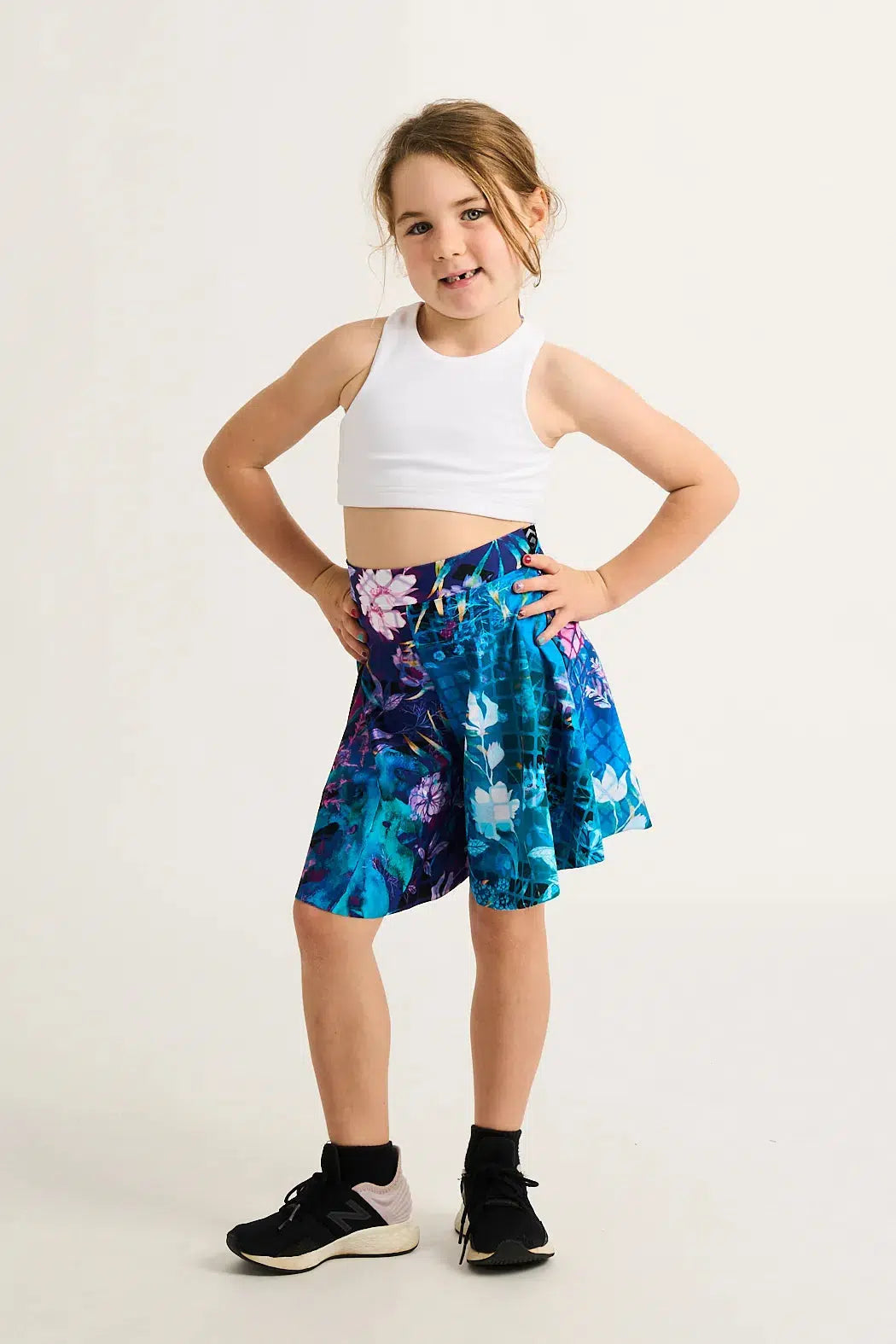 Silky Kids Basketball Palazzo Short - Mermaid Mafia-Activewear-Exoticathletica