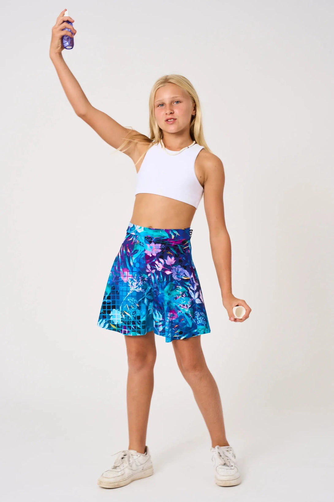 Silky Kids Basketball Palazzo Short - Mermaid Mafia-Activewear-Exoticathletica