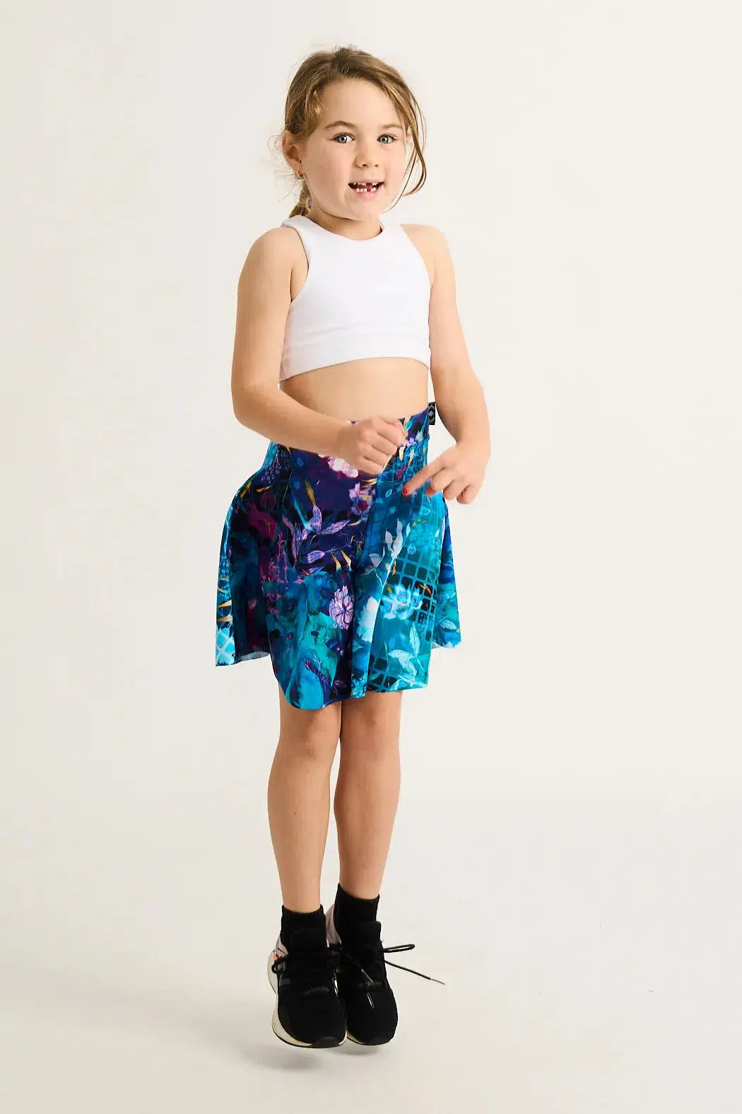 Silky Kids Basketball Palazzo Short - Mermaid Mafia-Activewear-Exoticathletica