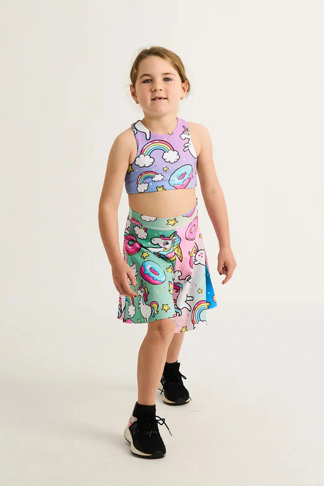 Silky Kids Basketball Palazzo Short - Unicorn-Activewear-Exoticathletica