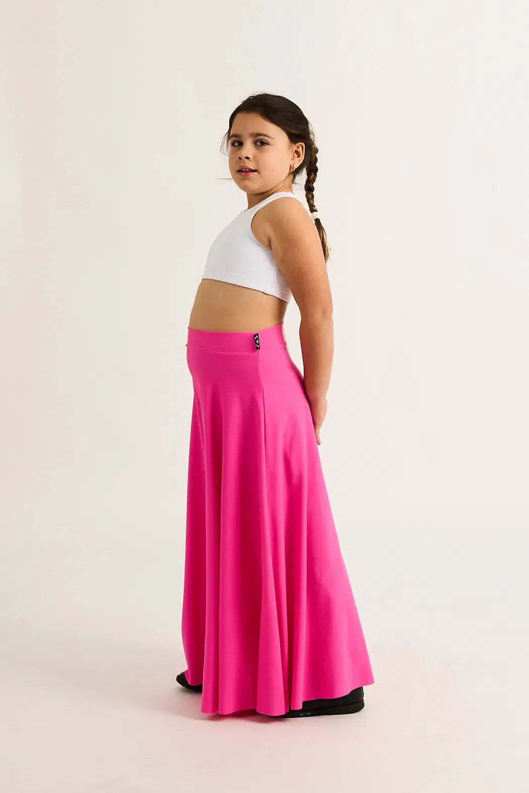 Silky Kids Palazzo Pant - Candy Pink-Activewear-Exoticathletica