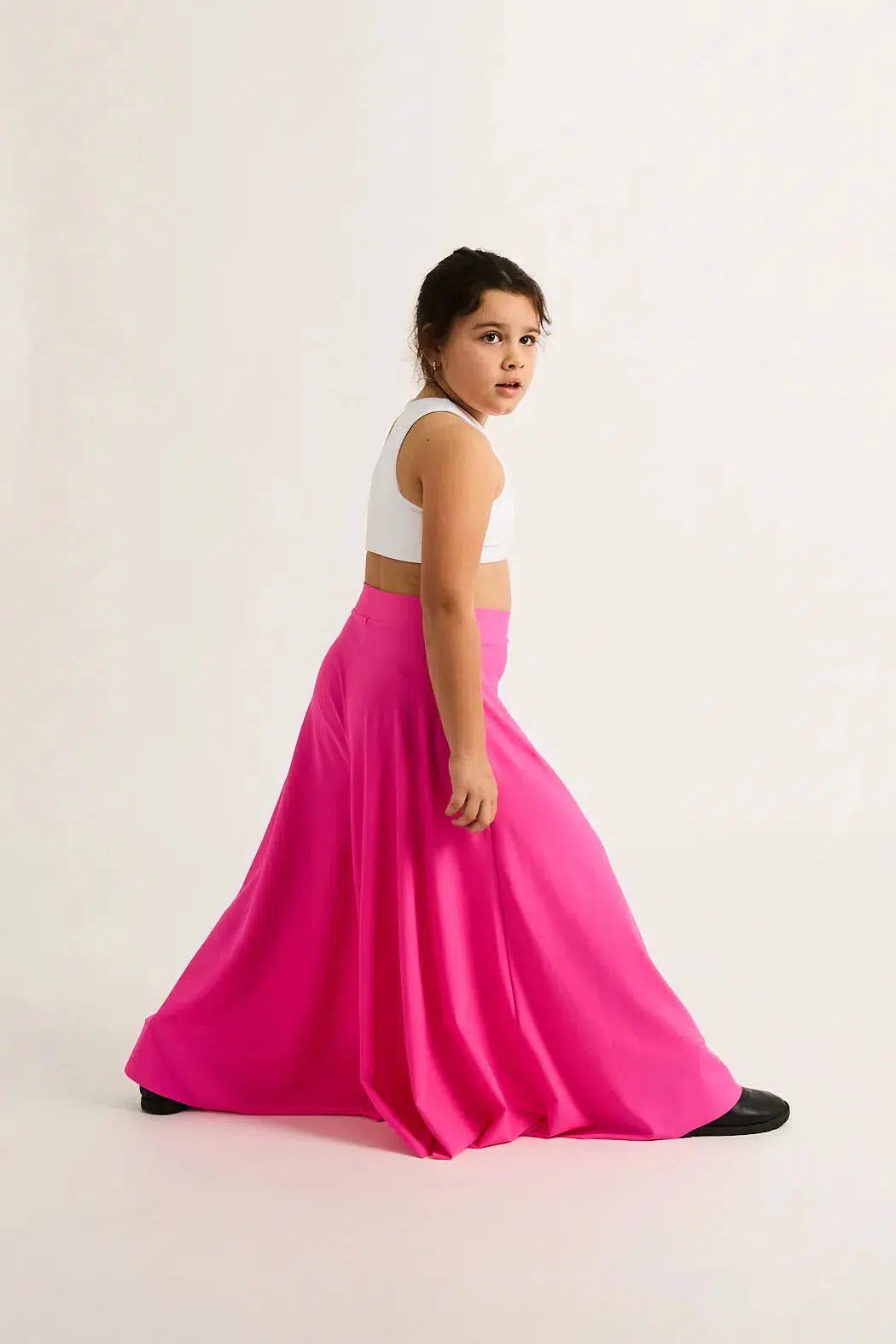 Silky Kids Palazzo Pant - Candy Pink-Activewear-Exoticathletica