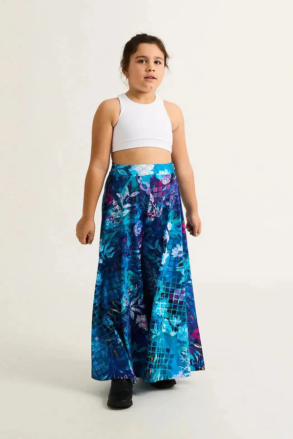 Silky Kids Palazzo Pant - Mermaid Mafia-Activewear-Exoticathletica