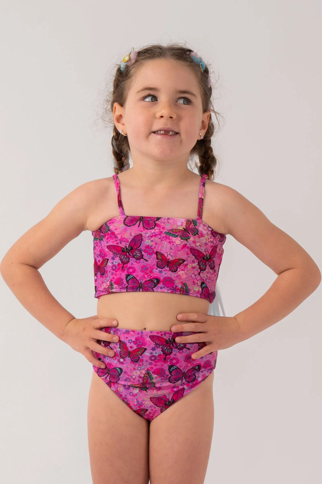 Silky Kids Reversible Bikini Bottom - Wing Girl-Activewear-Exoticathletica