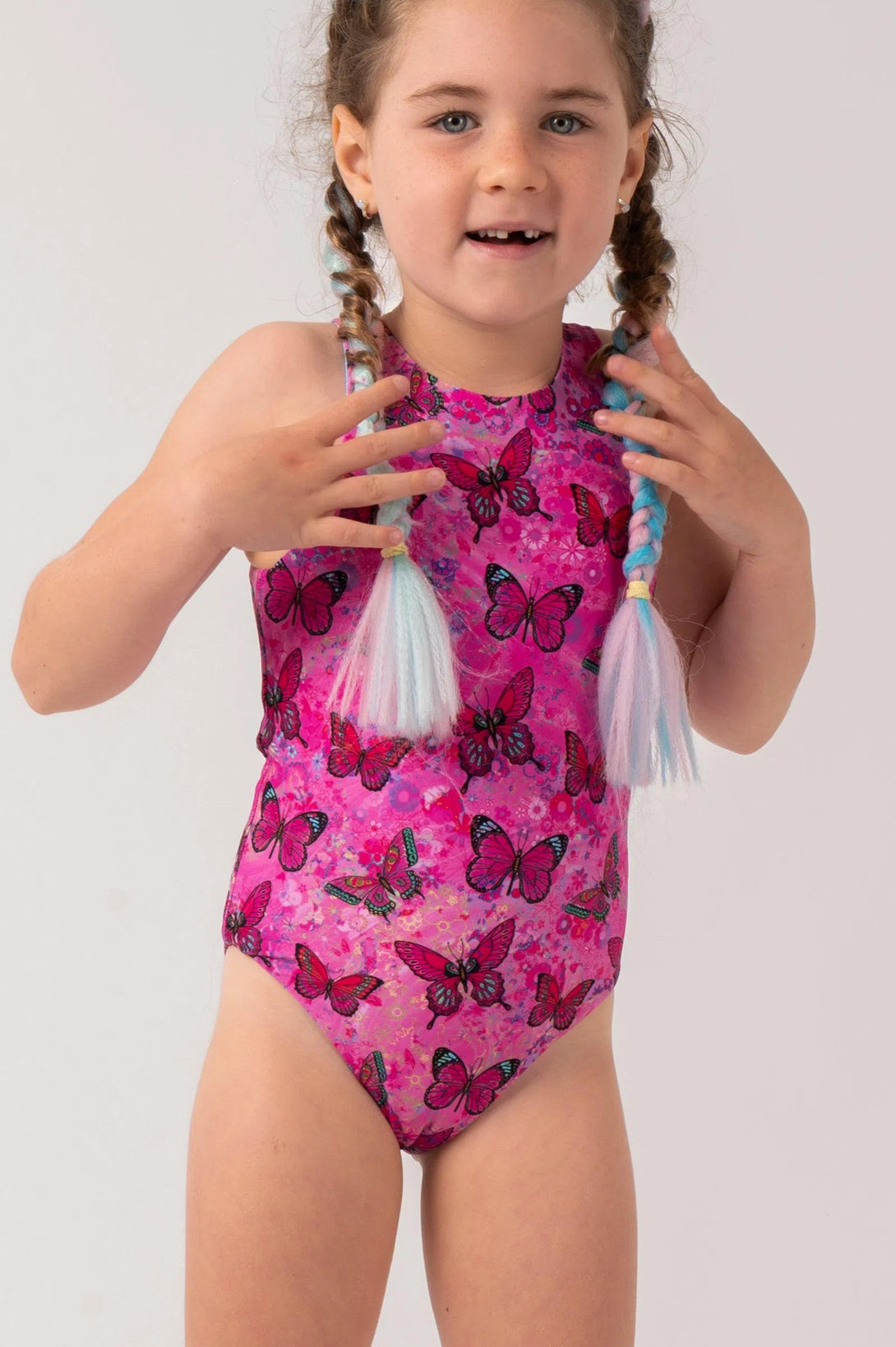 Silky Kids Reversible One Piece - Wing Girl-Activewear-Exoticathletica