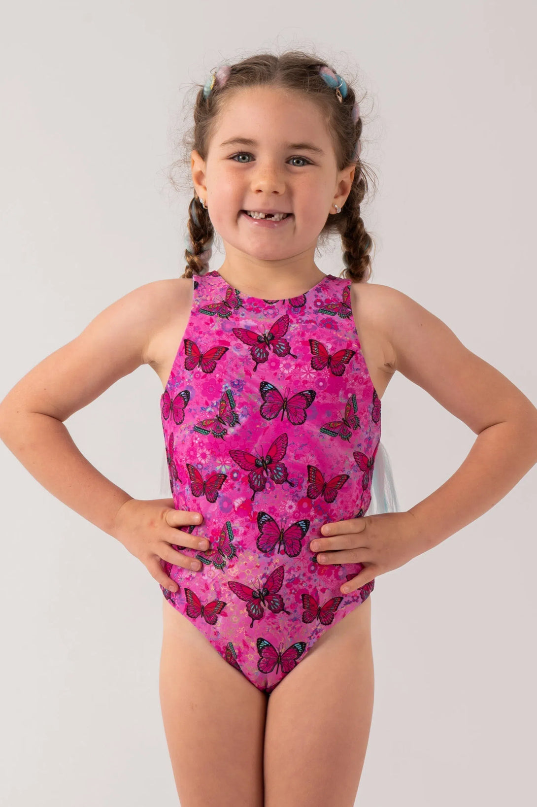 Silky Kids Reversible One Piece - Wing Girl-Activewear-Exoticathletica