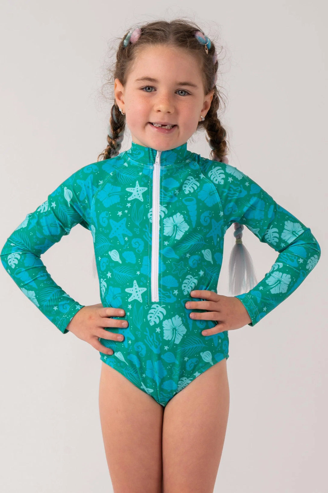 Silky Kids Surfsuit - Shelley Beach-Activewear-Exoticathletica