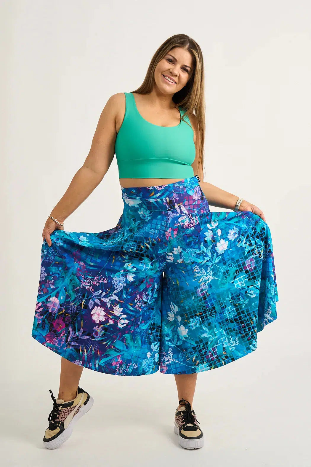 Silky Palazzo Culotte - Mermaid Mafia-Activewear-Exoticathletica