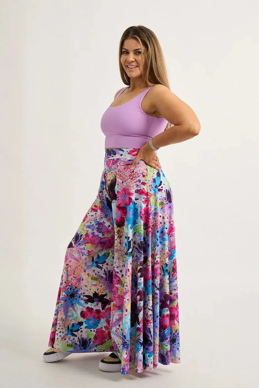 Silky Palazzo Pant - Blessings-Activewear-Exoticathletica