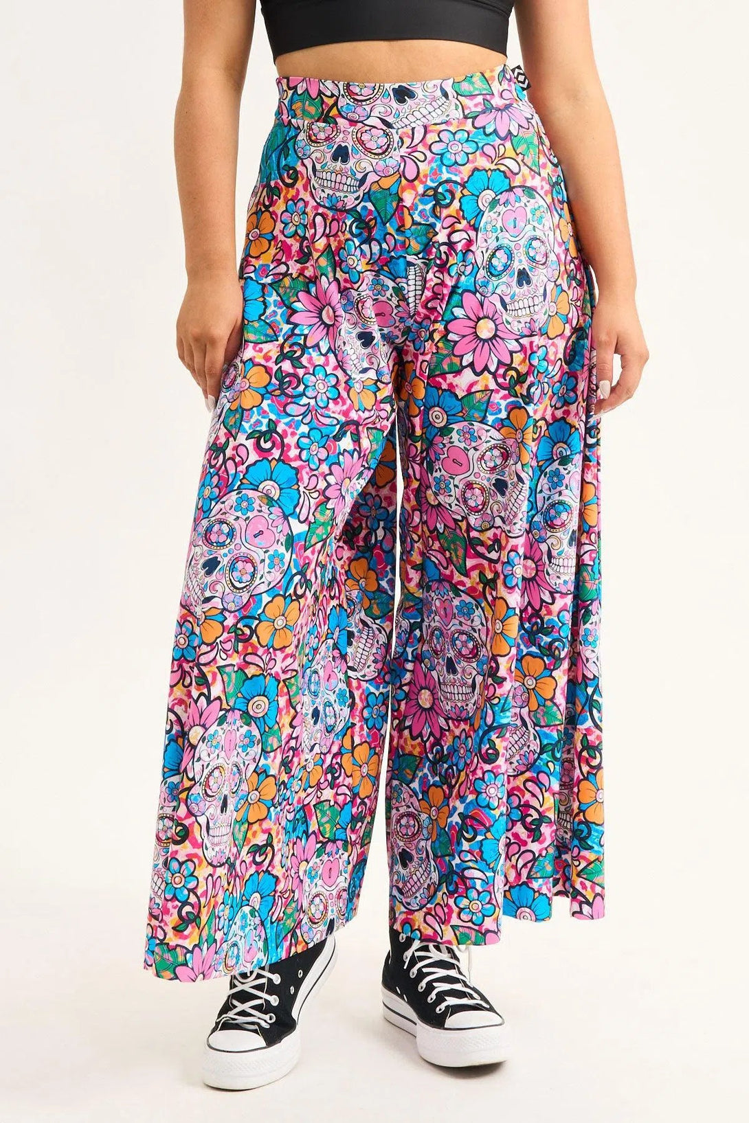 Silky Palazzo Pant - Fiesta Sista-9358328337096-Activewear-Exoticathletica