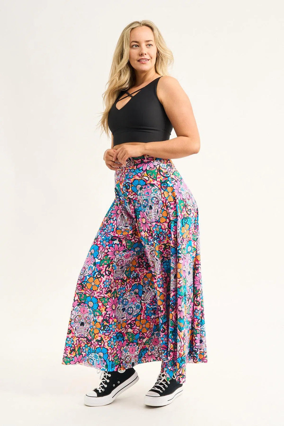 Silky Palazzo Pant - Fiesta Sista-Activewear-Exoticathletica