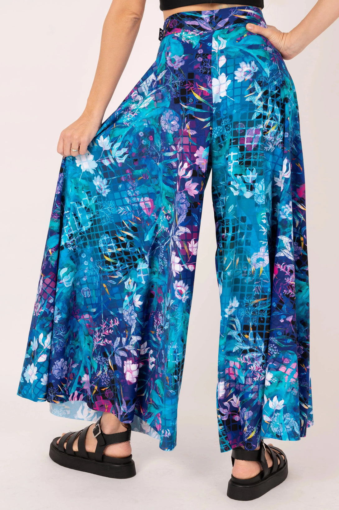 Silky Palazzo Pant - Mermaid Mafia-Activewear-Exoticathletica