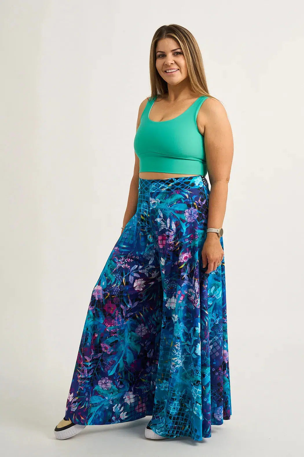 Silky Palazzo Pant - Mermaid Mafia-Activewear-Exoticathletica