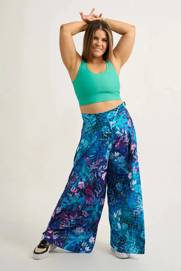 Silky Palazzo Pant - Mermaid Mafia-Activewear-Exoticathletica