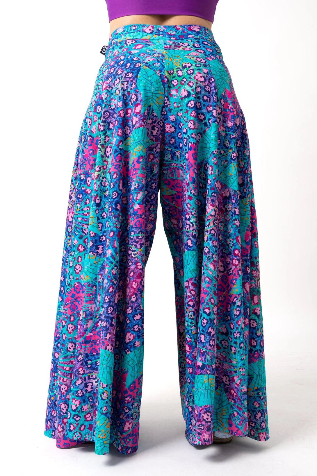 Silky Palazzo Pant - Plant One On Me-Activewear-Exoticathletica