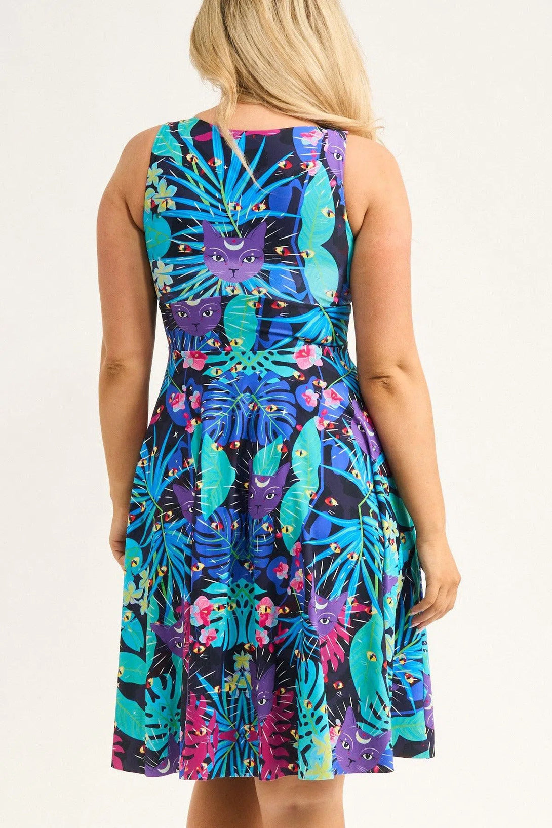 Silky Reversible Comfort Crop Midi Dress W/Pockets - Mysticatz-Activewear-Exoticathletica