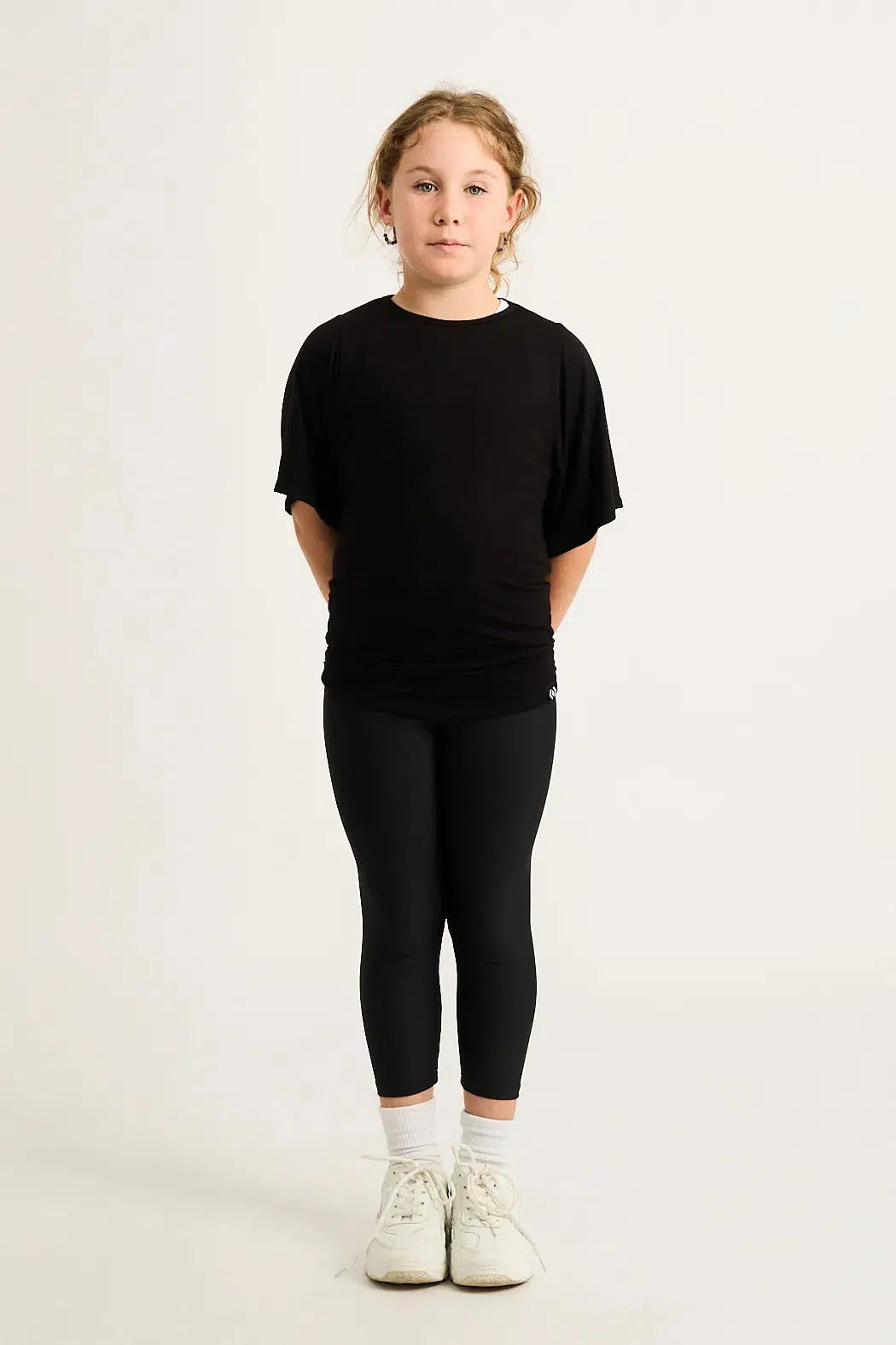 Slinky To Touch Kids Boyfriend Tee - Black-73189715-Activewear-Exoticathletica