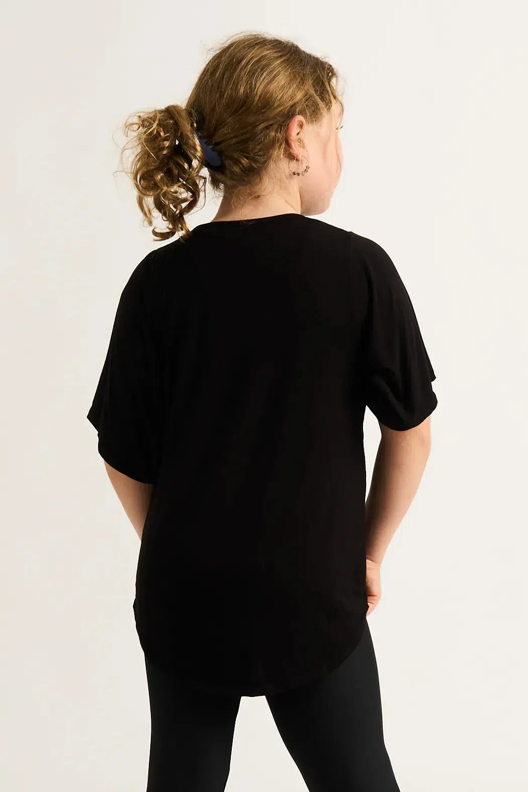 Slinky To Touch Kids Boyfriend Tee - Black-Activewear-Exoticathletica