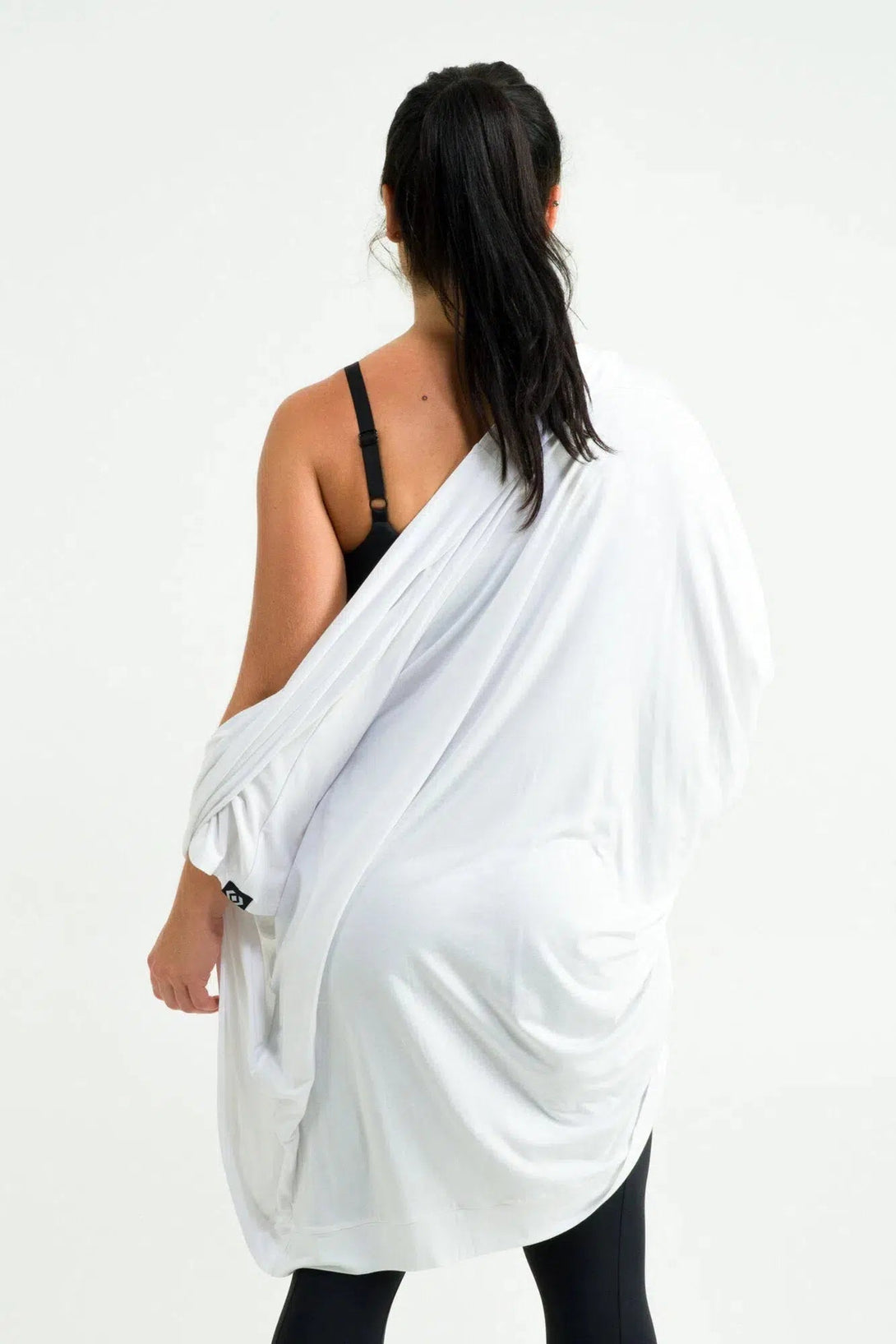 Slinky To Touch Midi Kimono - White-Activewear-Exoticathletica