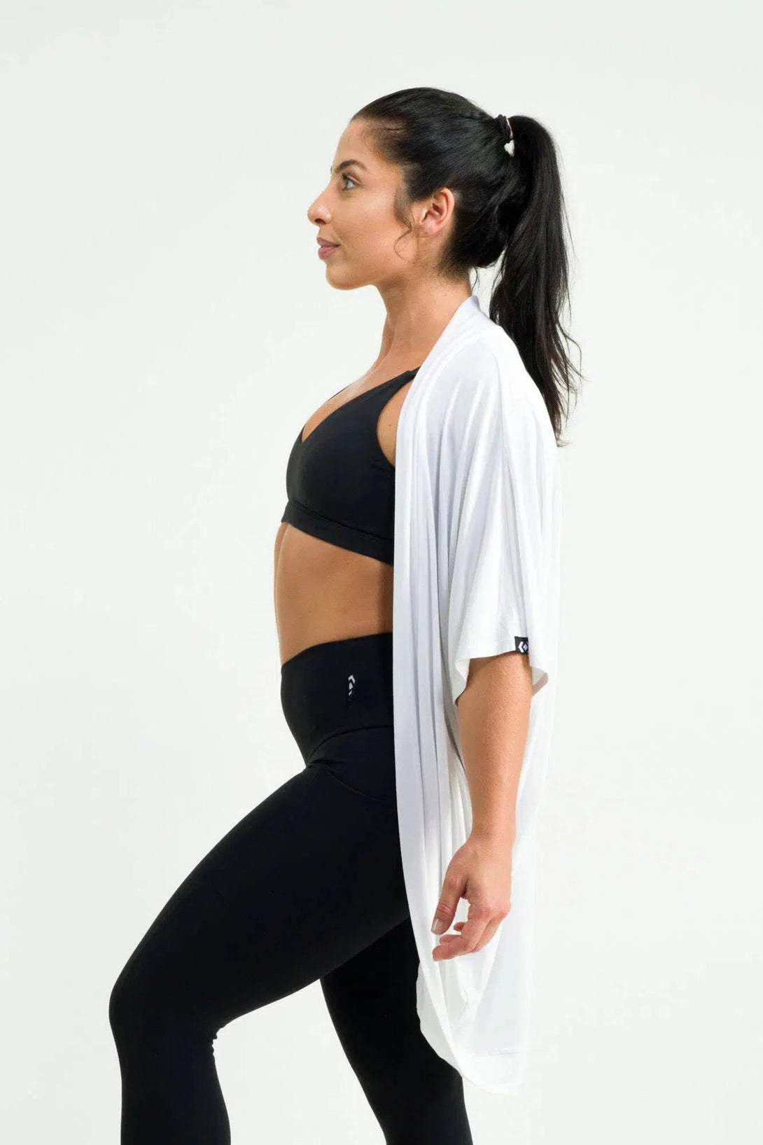 Slinky To Touch Midi Kimono - White-Activewear-Exoticathletica