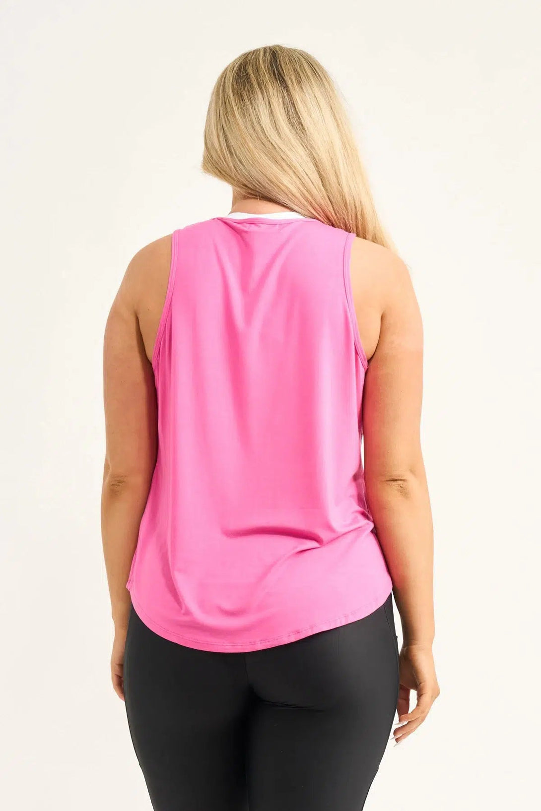 Slinky To Touch Muscle Back Tank - Candy Pink-Activewear-Exoticathletica