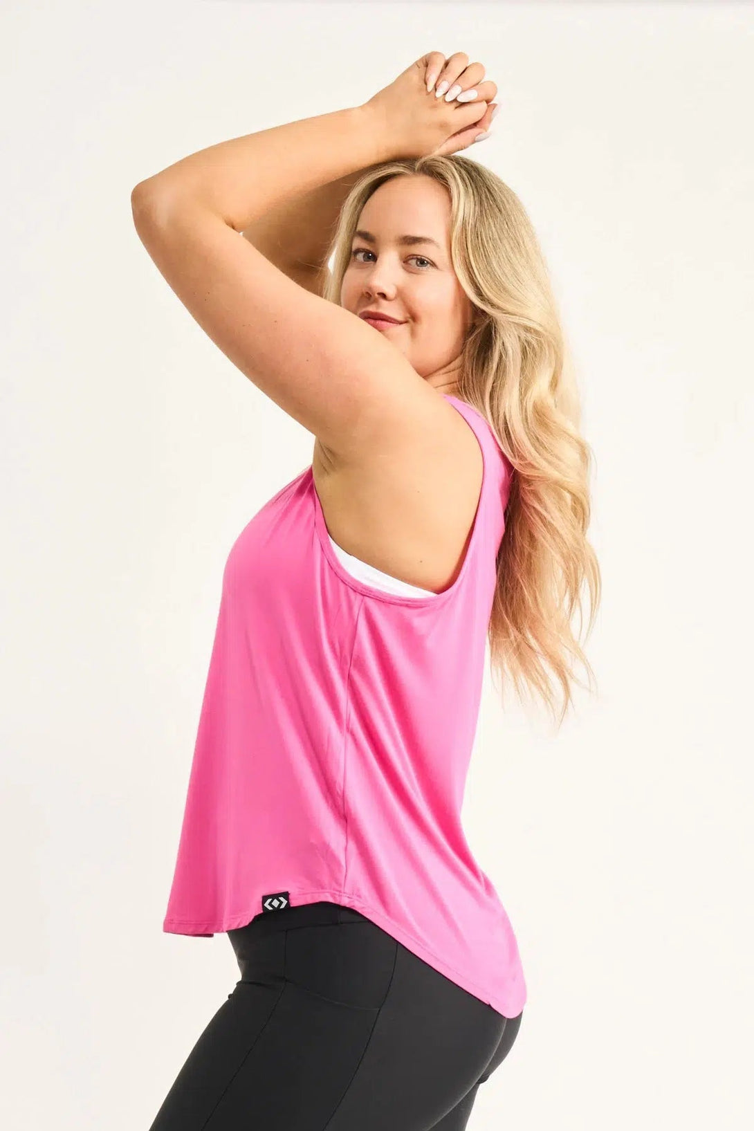 Slinky To Touch Muscle Back Tank - Candy Pink-Activewear-Exoticathletica