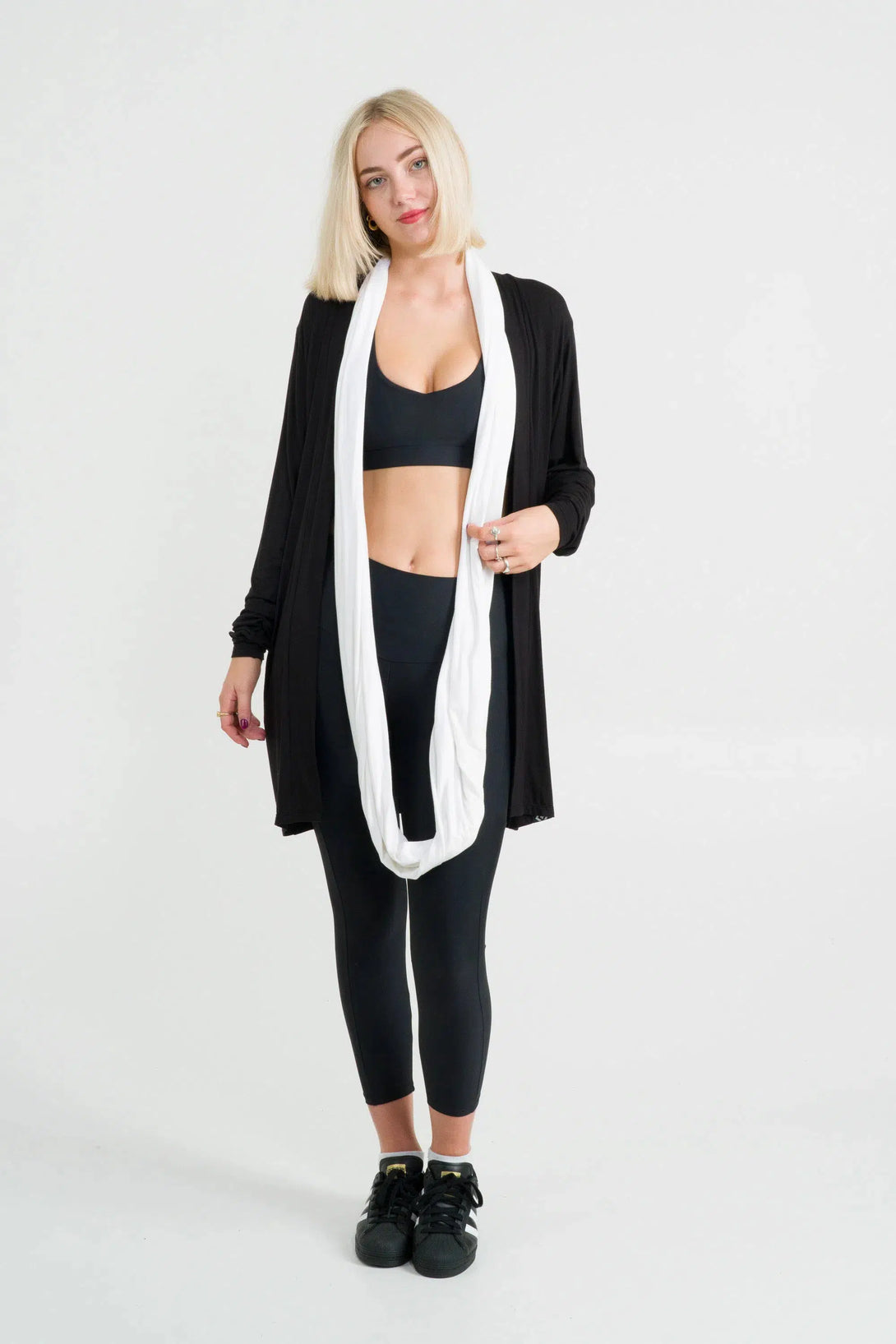 Slinky To Touch Snood - White-9358328264002-Activewear-Exoticathletica