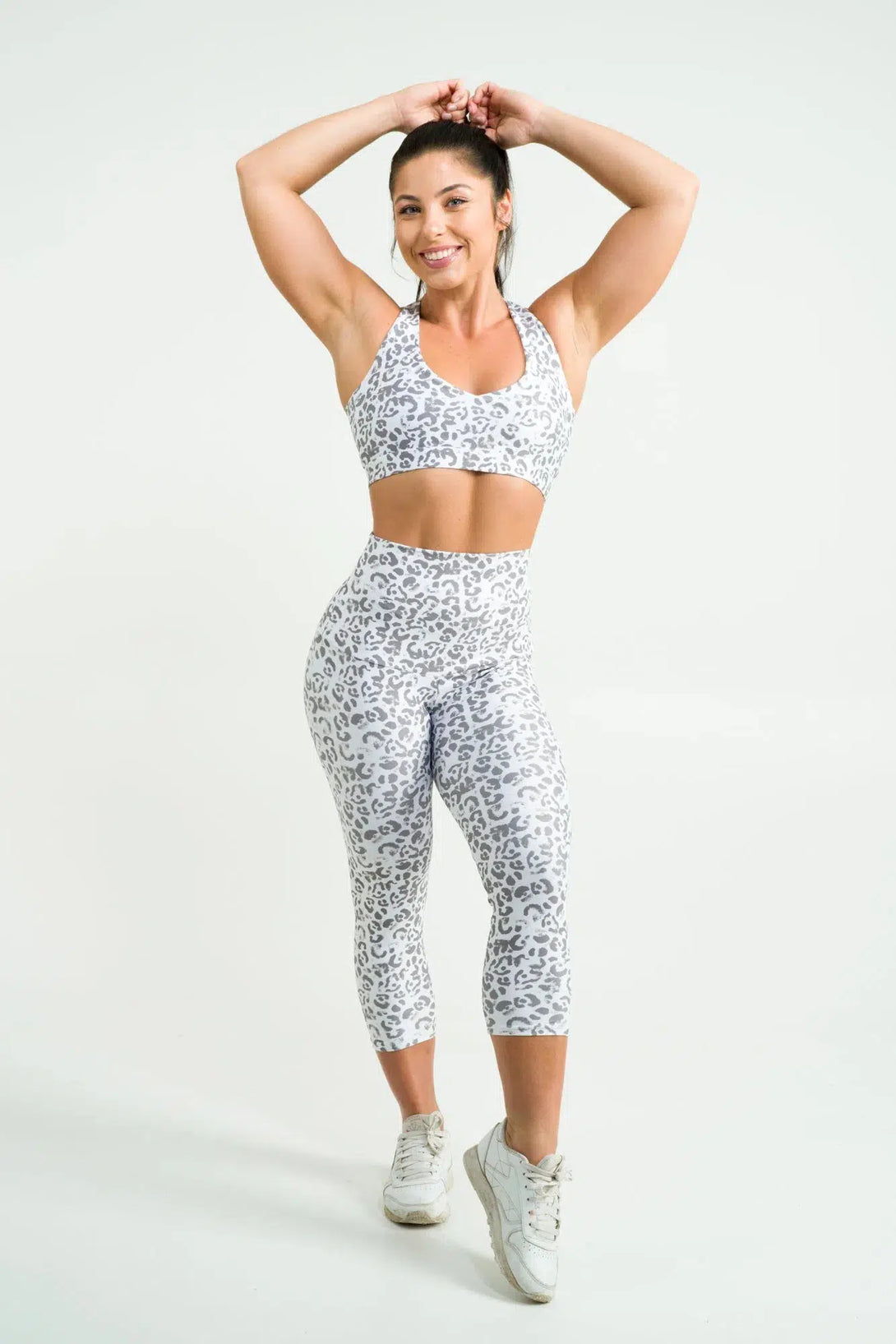 Snow Jag Performance - Extra High Waisted Capri Leggings-Activewear-Exoticathletica