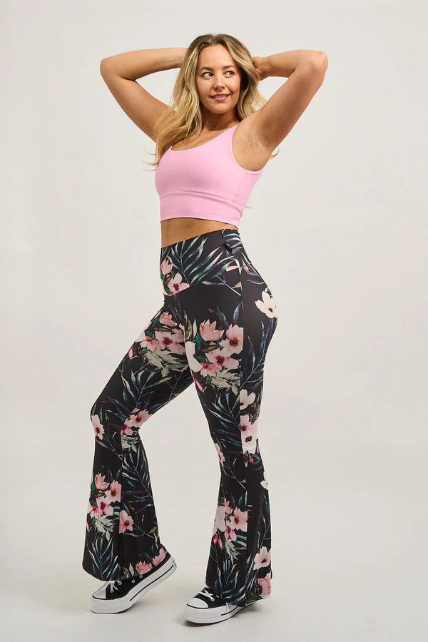 Soft To Touch High Waisted Bells - Exotic At Heart-Activewear-Exoticathletica