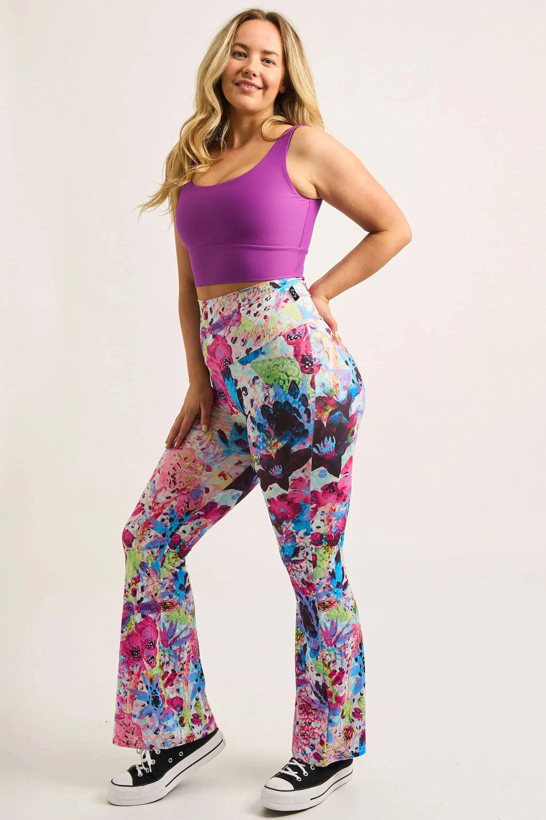 Soft To Touch High Waisted Bootleg Pant - Blessings-Activewear-Exoticathletica