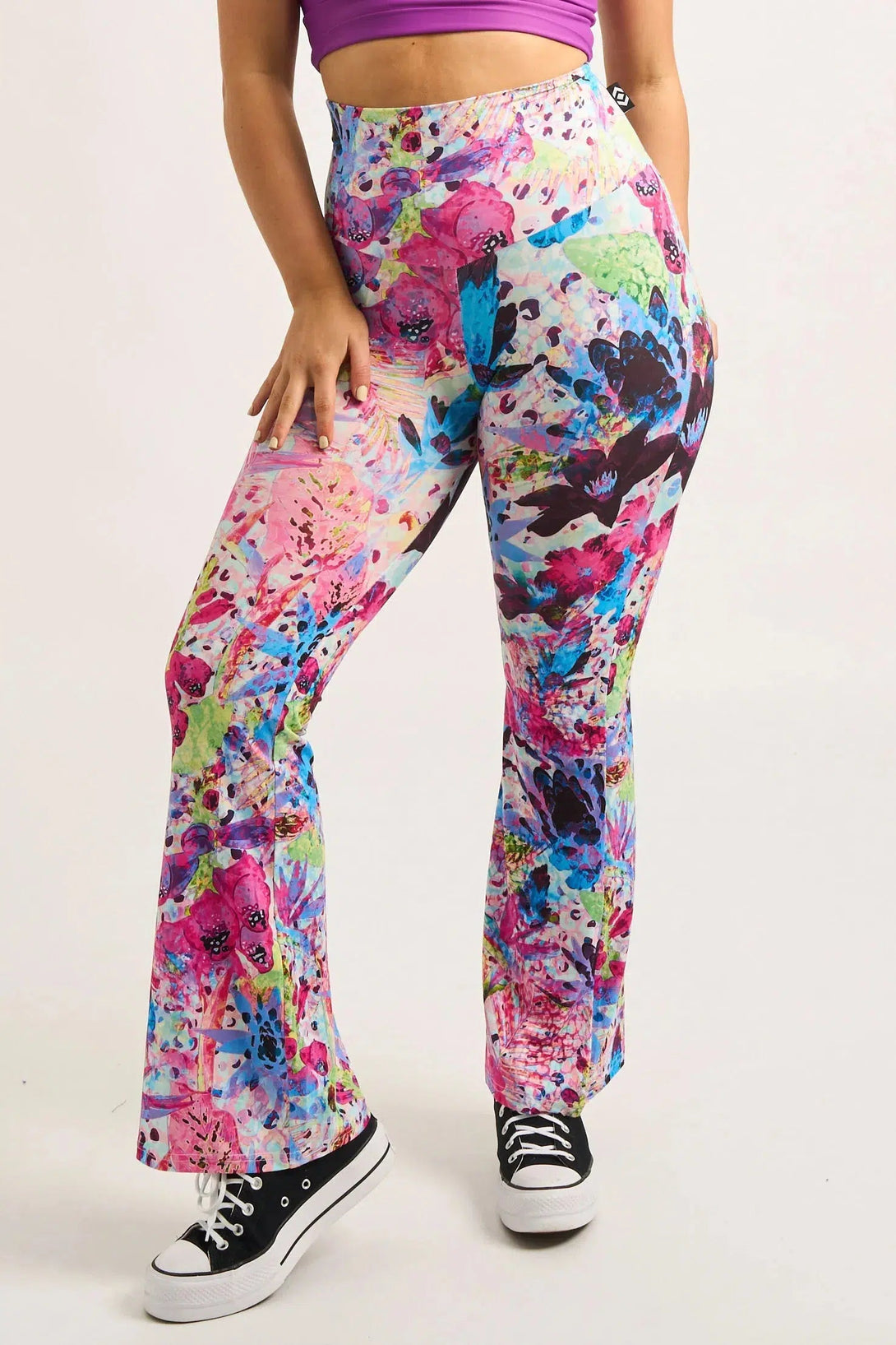 Soft To Touch High Waisted Bootleg Pant - Blessings-Activewear-Exoticathletica