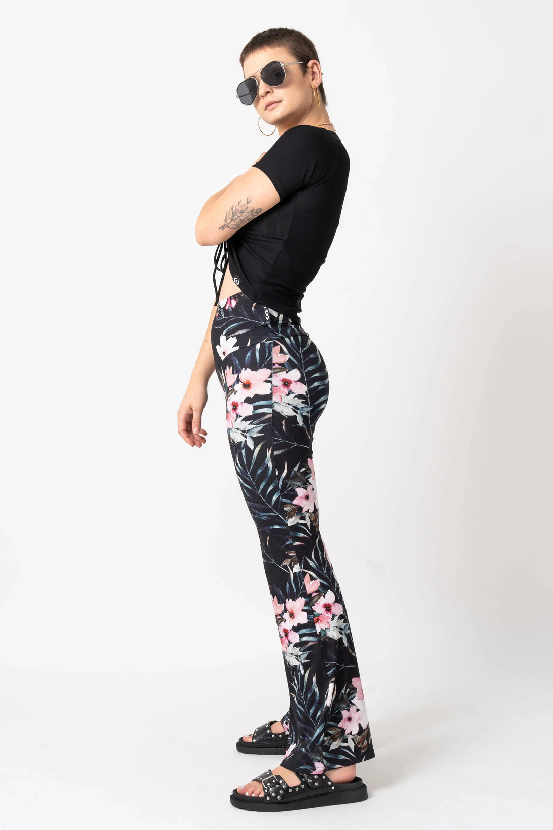 Soft To Touch High Waisted Bootleg Pant - Exotic At Heart-Activewear-Exoticathletica