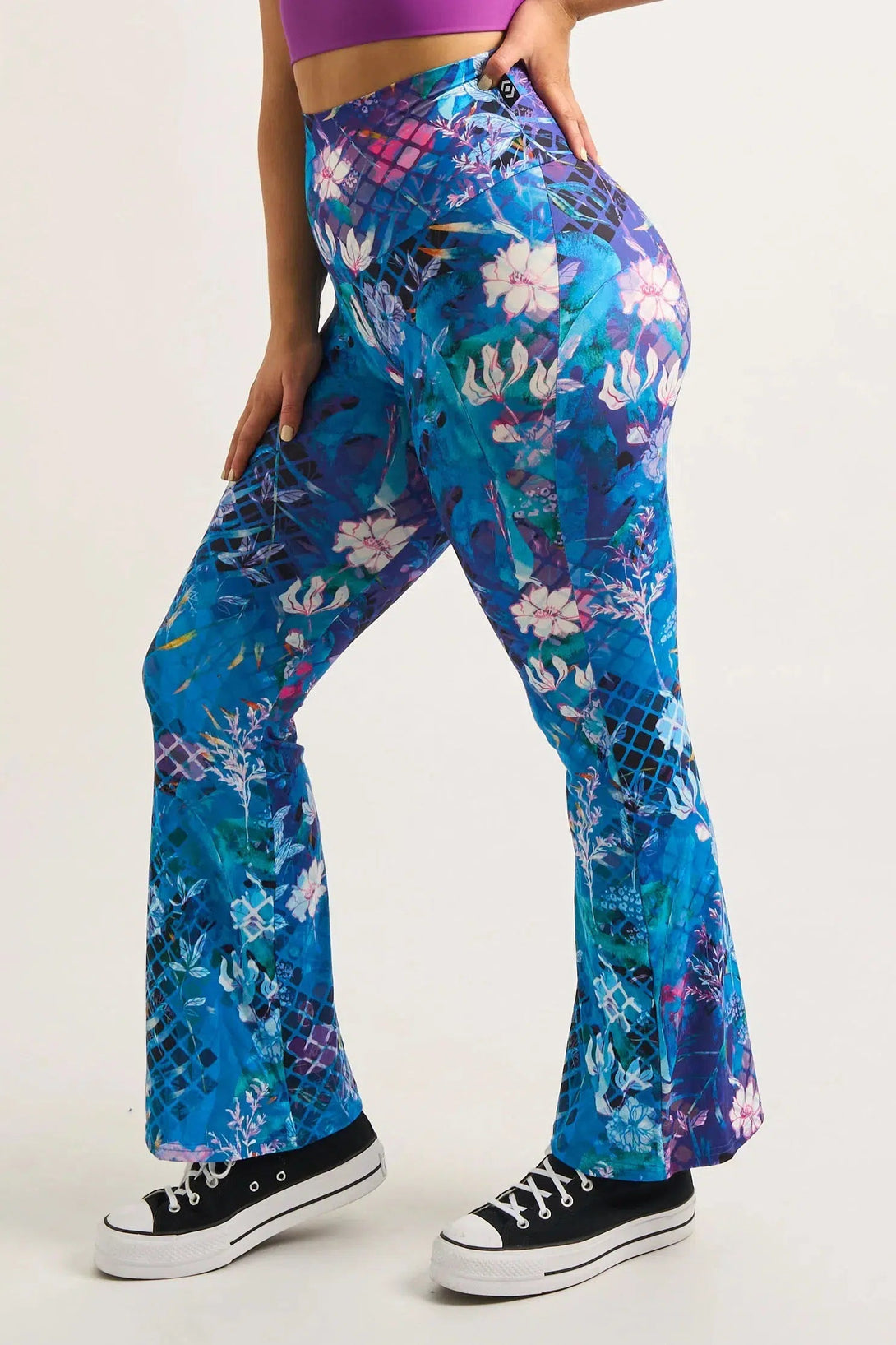 Soft To Touch High Waisted Bootleg Pant - Mermaid Mafia-Activewear-Exoticathletica