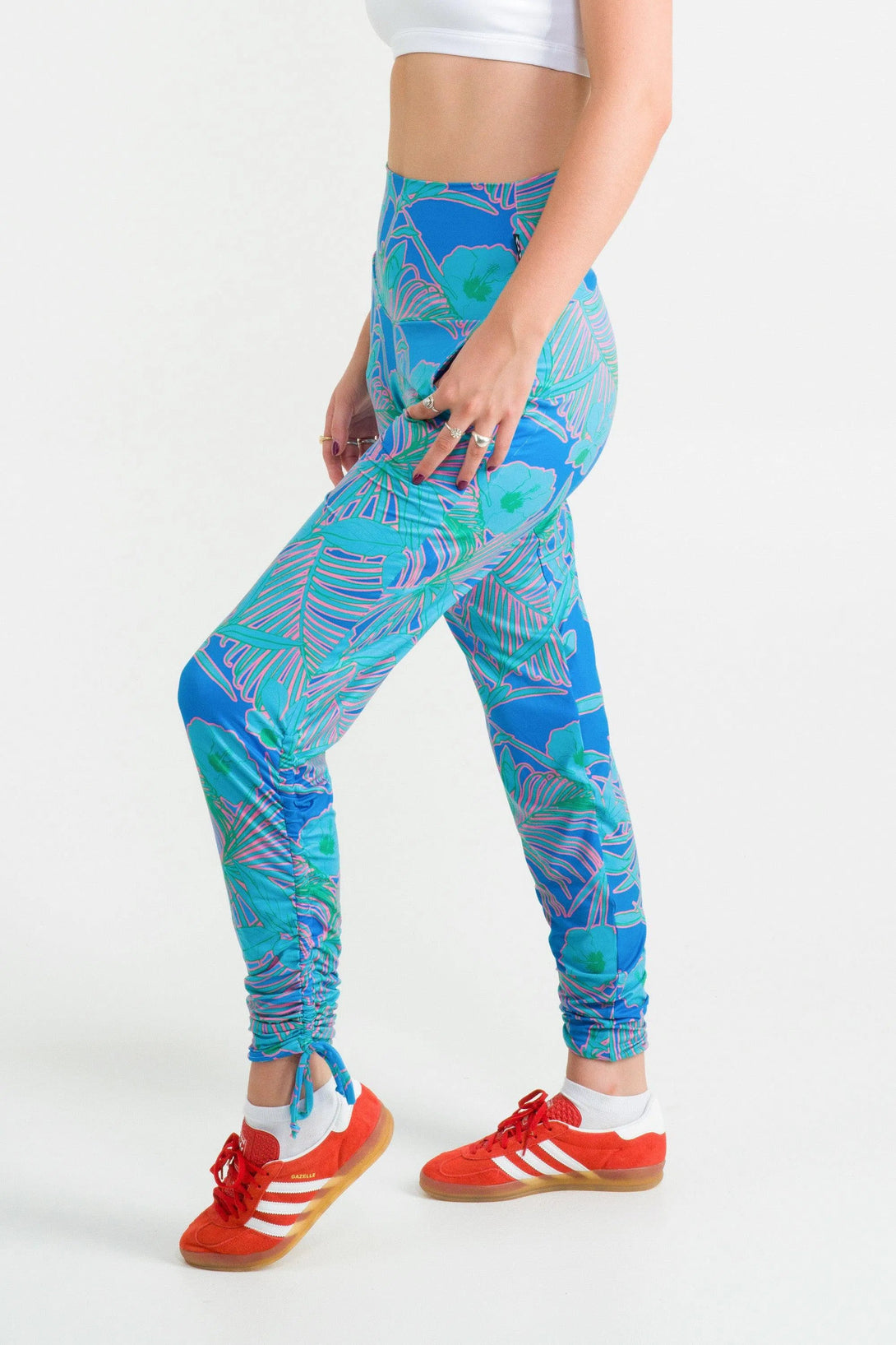 Soft To Touch Jogger Long Tie Sided W/ Pockets - Out Of The Blue-Activewear-Exoticathletica