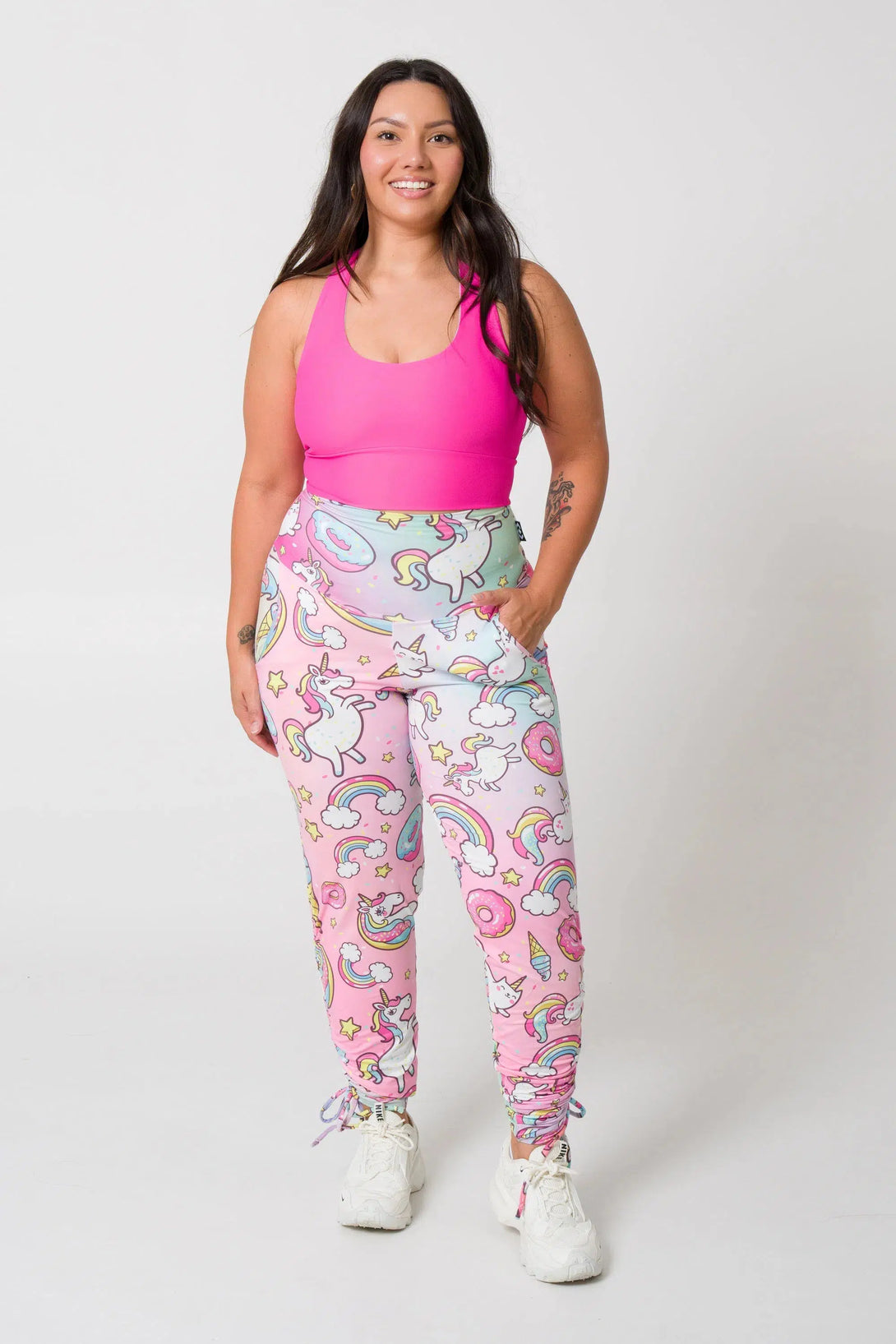 Soft To Touch Jogger Long Tie Sided W/ Pockets - Unicorn-Activewear-Exoticathletica