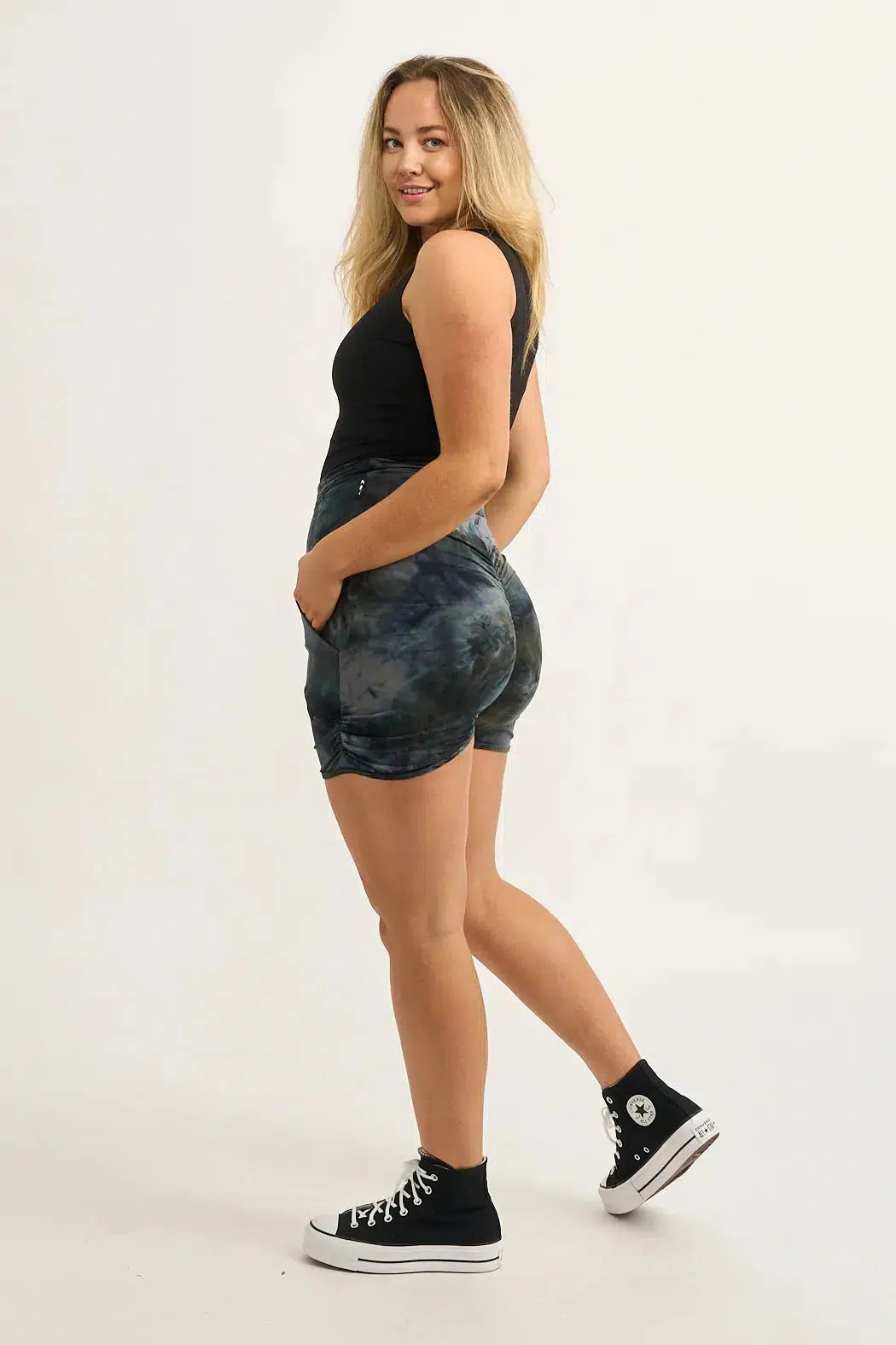 Soft To Touch Jogger Shorts W/ Pockets - Dark And Moody-Activewear-Exoticathletica