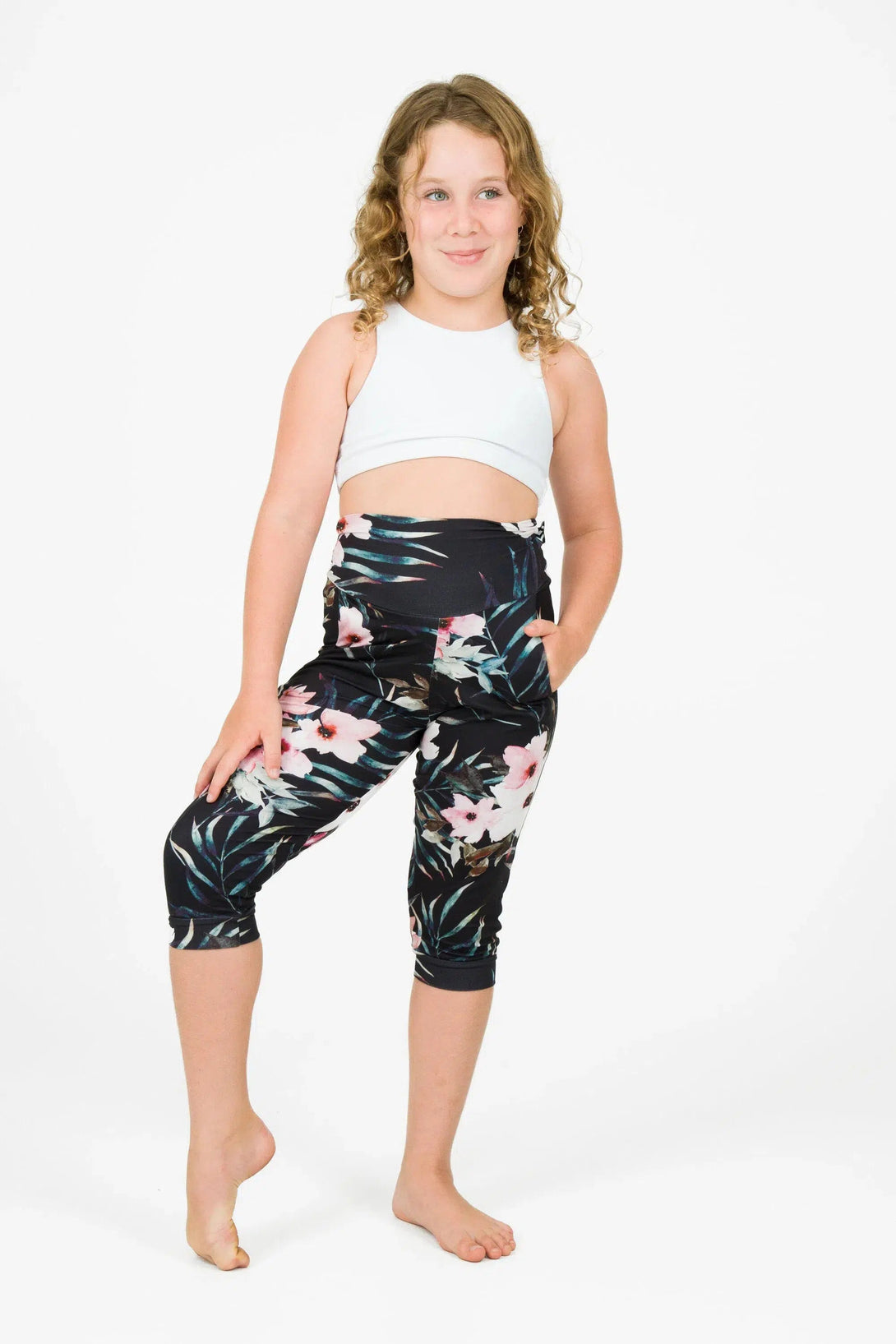 Soft To Touch Kids Jogger Capris - Exotic At Heart-Activewear-Exoticathletica