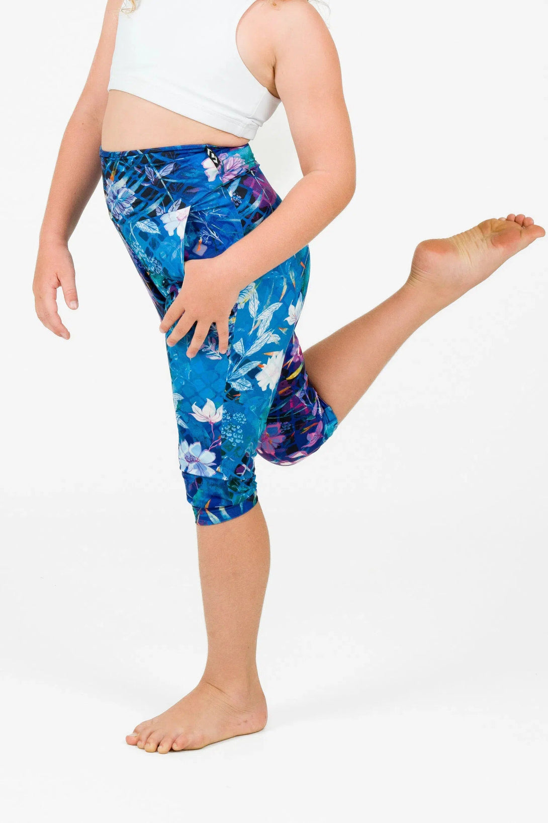 Soft To Touch Kids Jogger Capris - Mermaid Mafia-Activewear-Exoticathletica